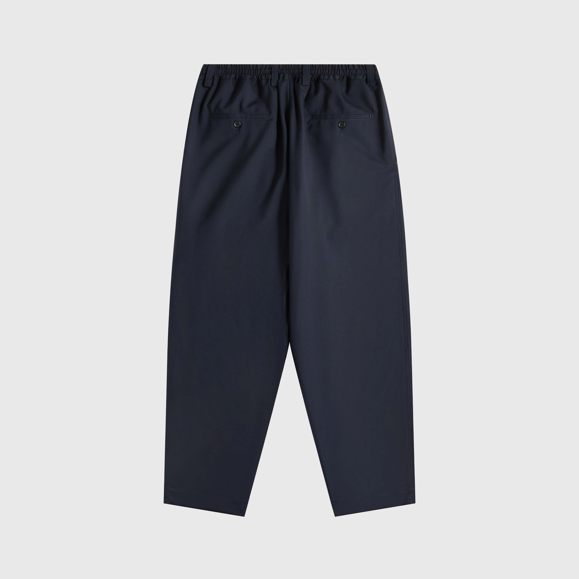 Marni Tropical Wool Cropped Drawstring Trousers - Blue / Black ComfortWaistband