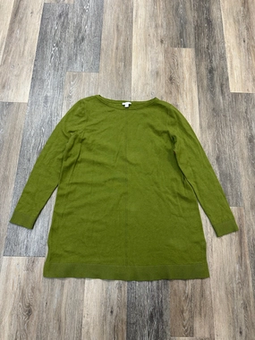 Top Long Sleeve By J. Jill In Green, Size: L FourWayStretch