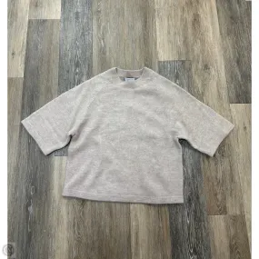 Cozy Blouse Soft Brushed Lining Sweater Short Sleeve By Atelier & Other Stories In Beige, Size: Xs