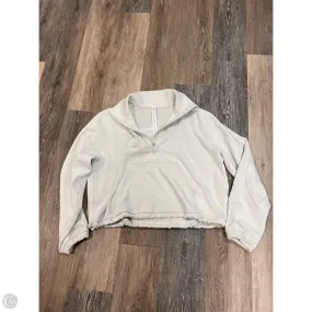 Athletic Sweatshirt Collar By Lululemon In Cream, Size: 8 Ultraviolet Protection Fabric