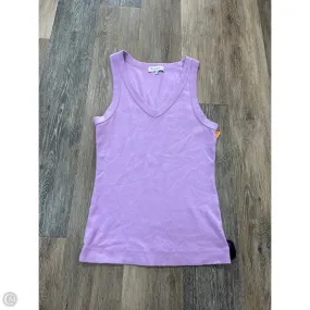 AdjustableDrawstring Summer Polo Tank Top By Michael Stars In Purple, Size: M