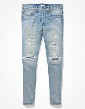 AE77 Premium Athletic Skinny Jean Student Outfit Earthy
