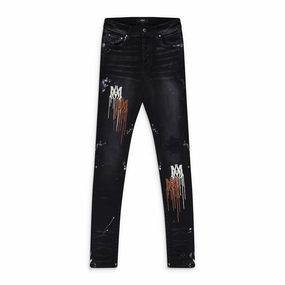 AGED BLACK MA DRIP JEANS Street Casual Festival Outfit Minimalist Style