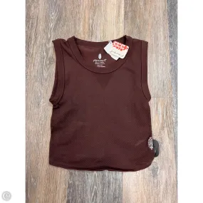 Tank Top By Free People In Brown, Size: Xs Adjustable drawstring Soft touch finish