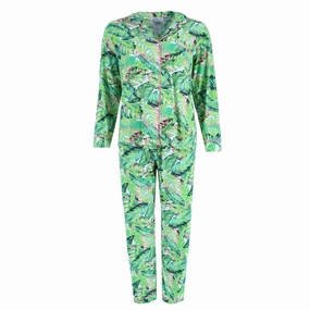 Women's Hawaiian Notch Pajama Set Sustainable Manufacturing