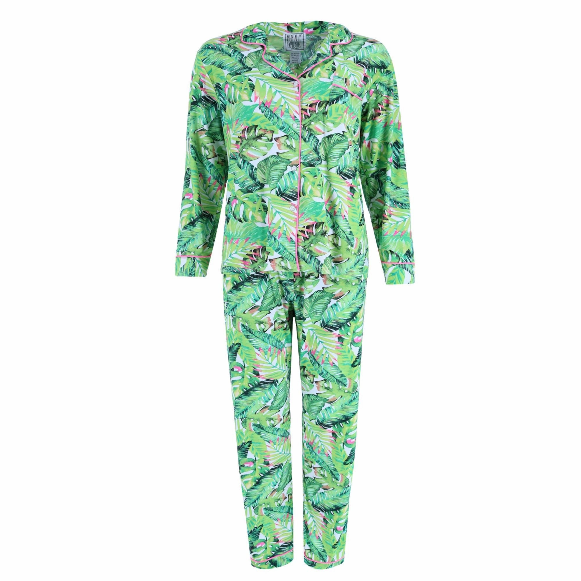 Women's Hawaiian Notch Pajama Set Sustainable Manufacturing