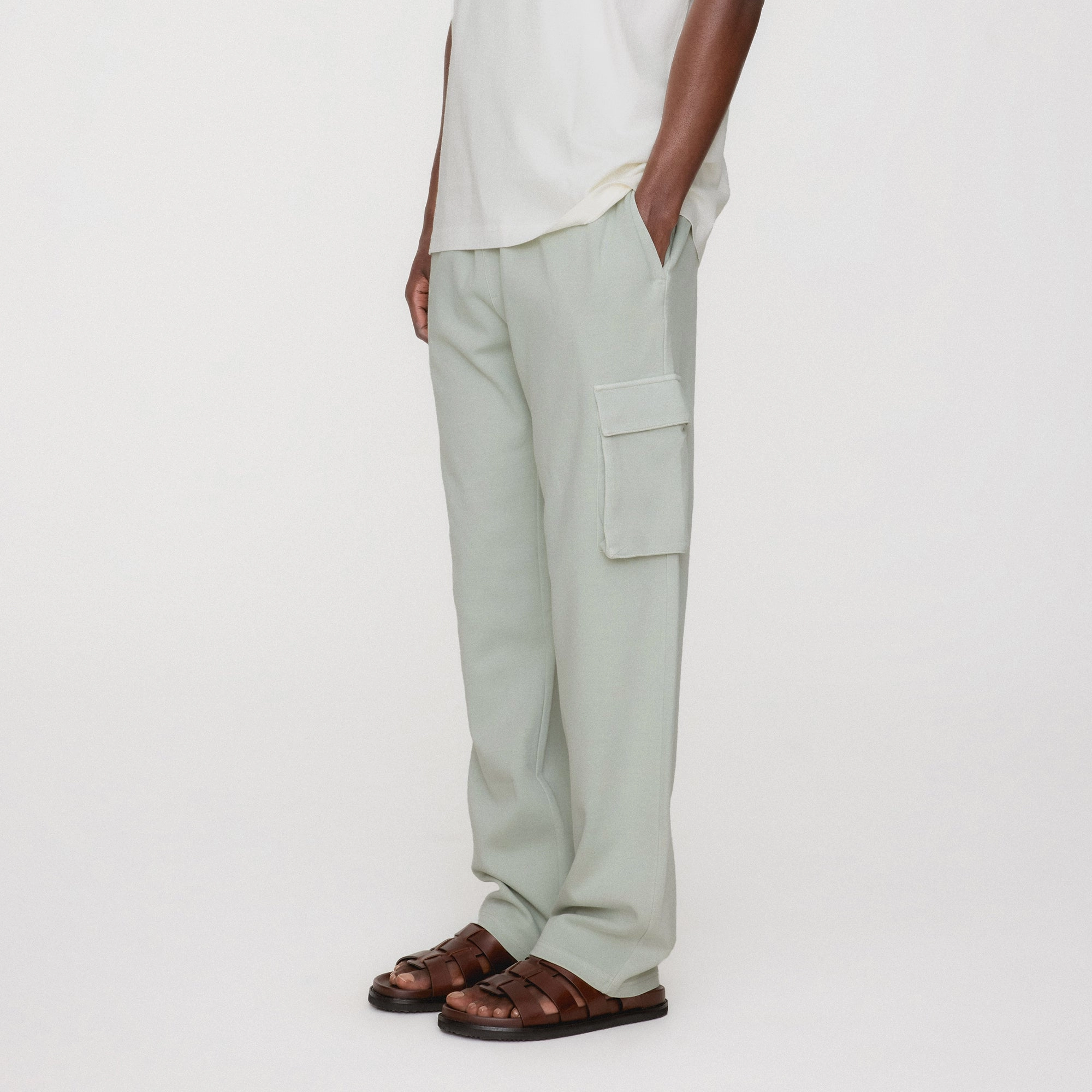 Kith Crystal Wash Interlock Bryson Cargo Pant - Exam Non Iron Technology Light and Cozy