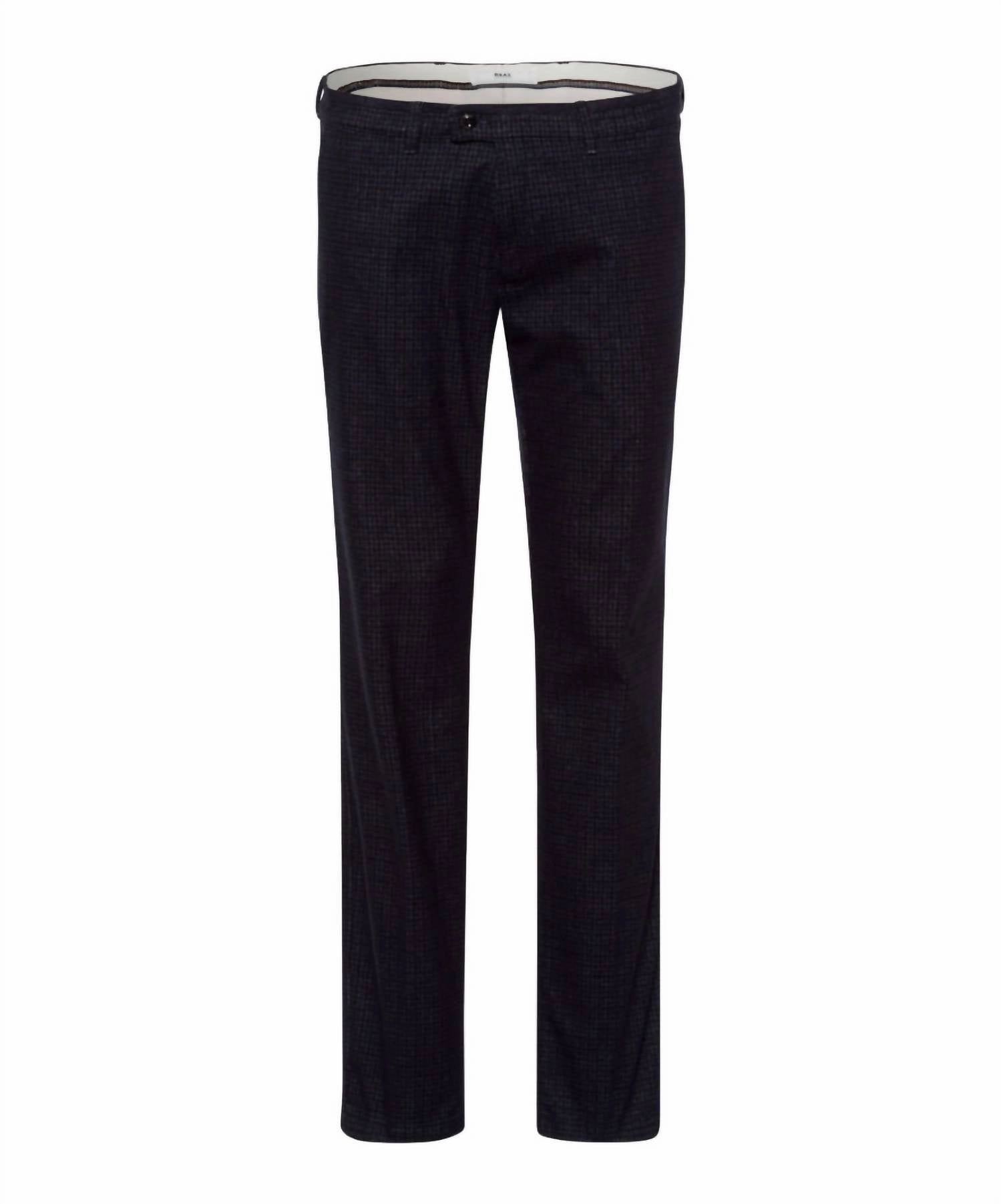 Men's Woolook Houndstooth Chuck Five Pocket Trousers In Athletic Modern Minimalist Creative Look
