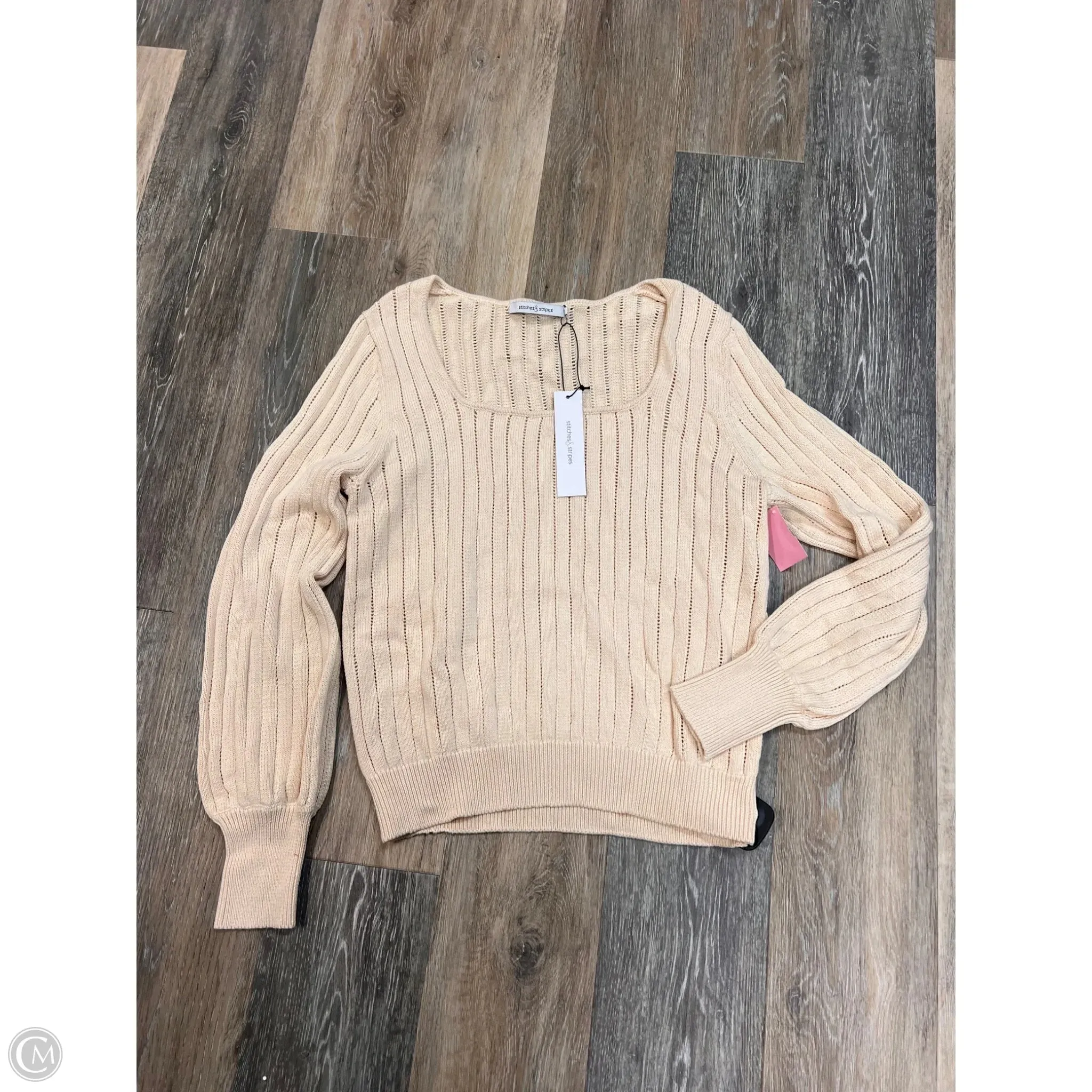 Sweater By Stitches & Stripes In Cream, Size: M OEKOTEX Certified Fabric
