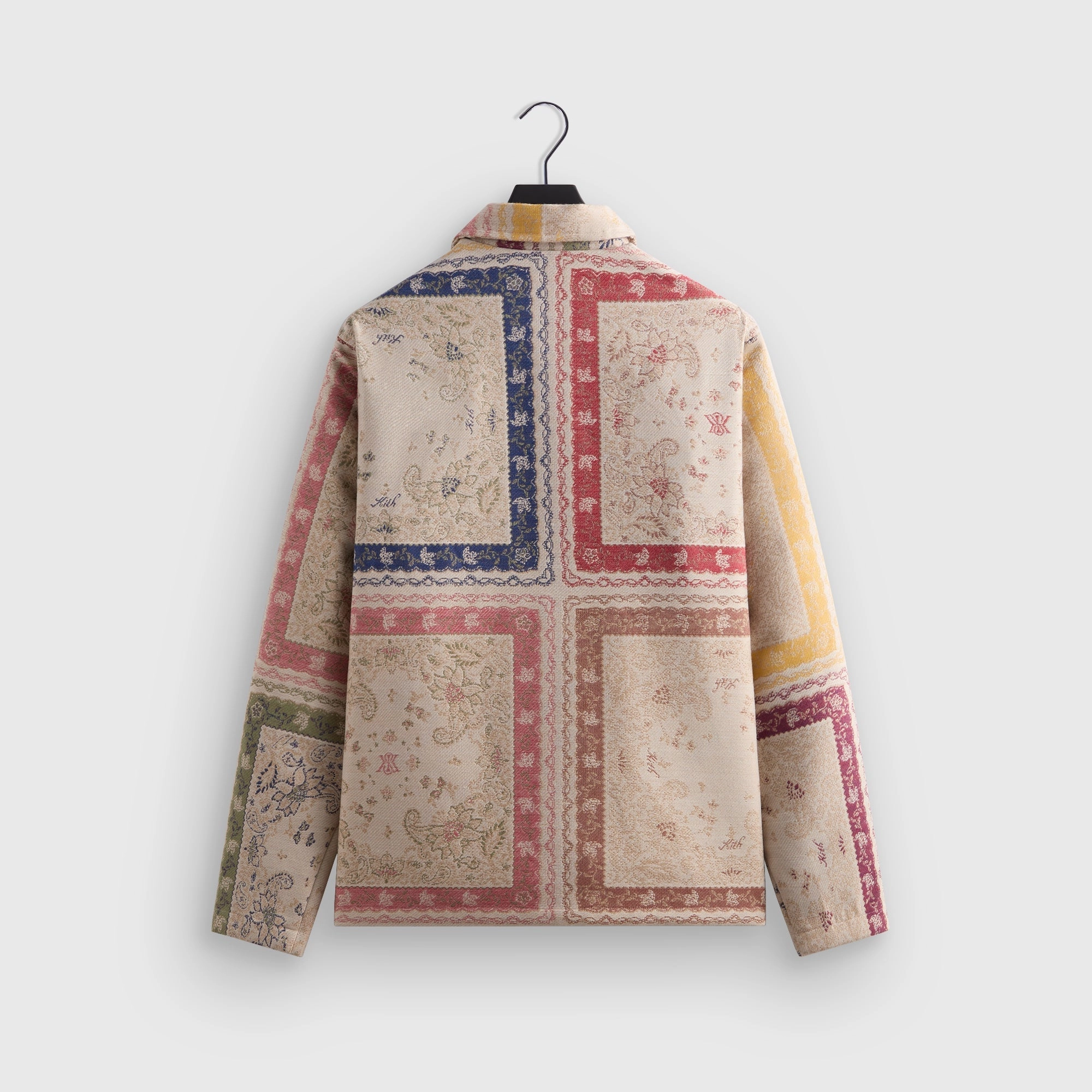 RubberizedButtonClosures Kith Paisley Tapestry Coaches Jacket - Waffle