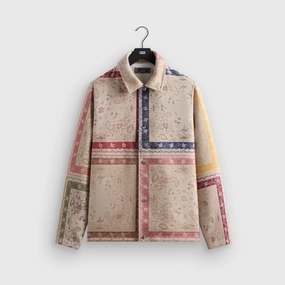 Sporty Casual Wool blend Kith Paisley Tapestry Coaches Jacket - Waffle