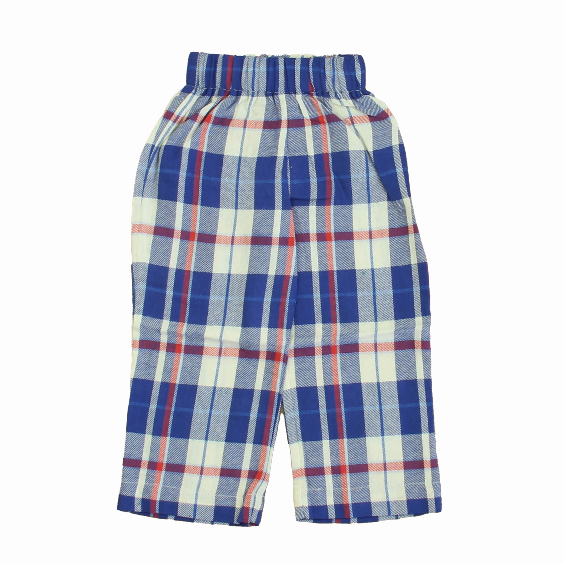 Slim Stretch Classic Prep Boys Greenwich Plaid Pants Size: 12-24 Months