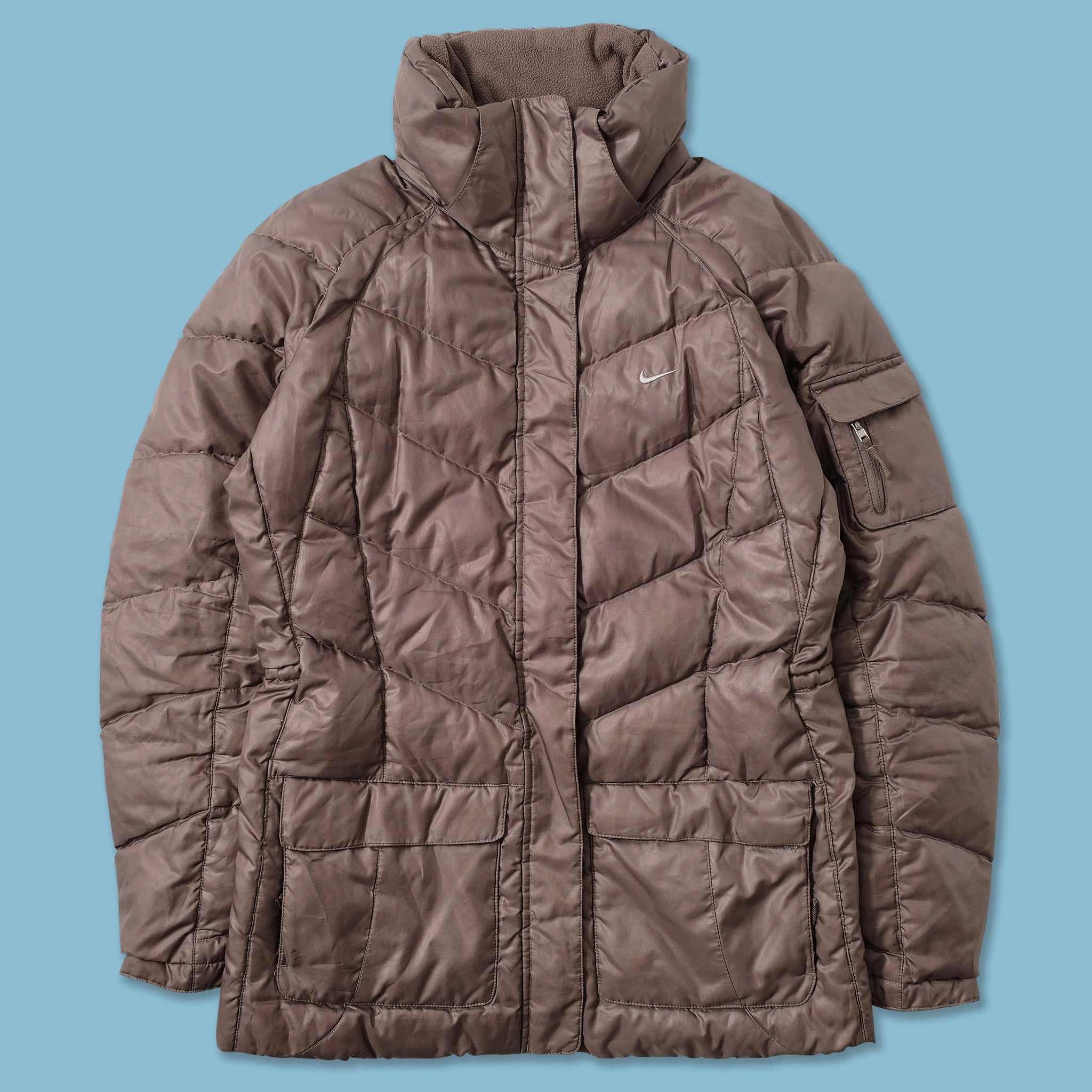 Women's Nike Puffer Jacket Medium Dynamic Compression Fit WindResistant Coating