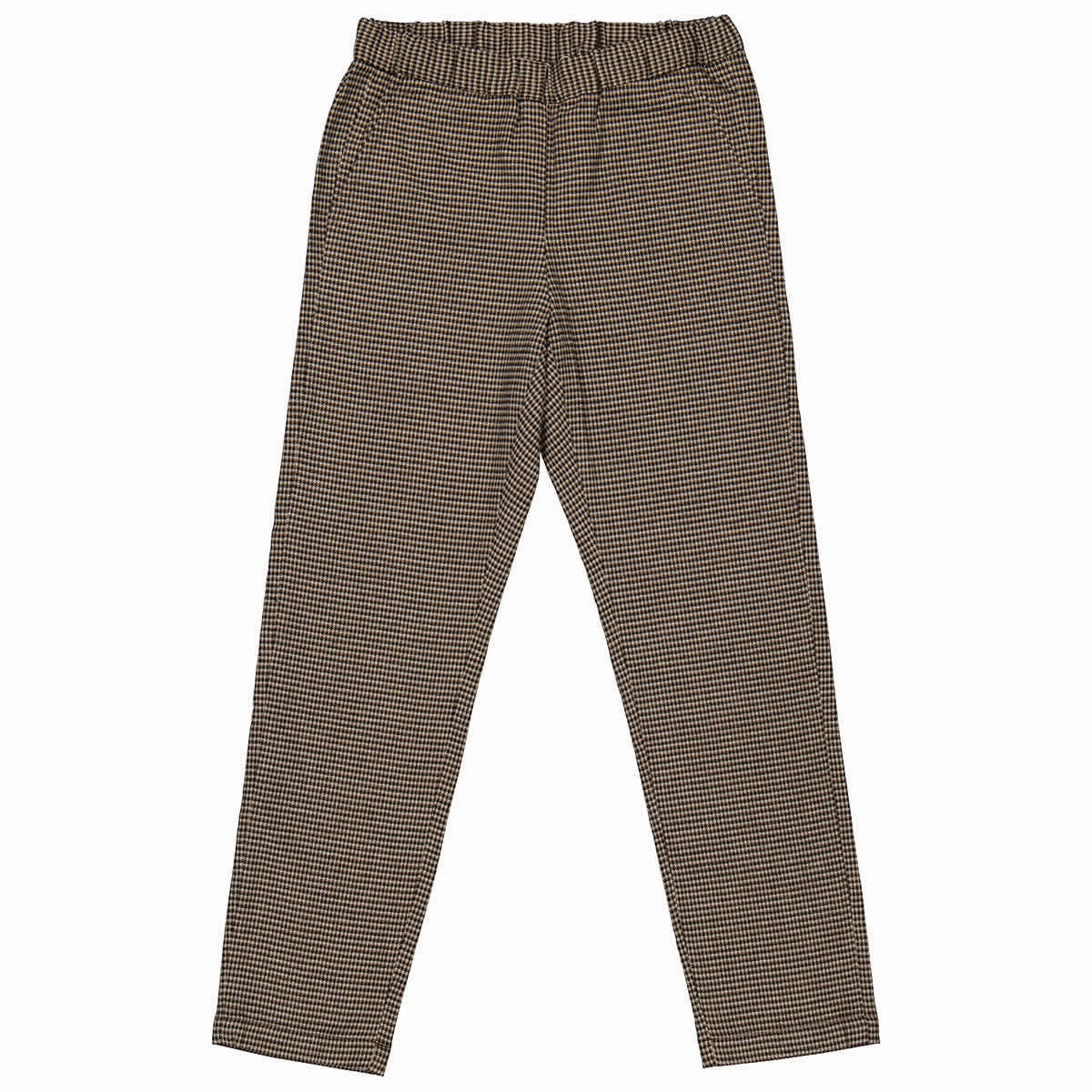 Non Slip Waistband Bonpoint Girls Mercerized Houndstooth Twill Pants