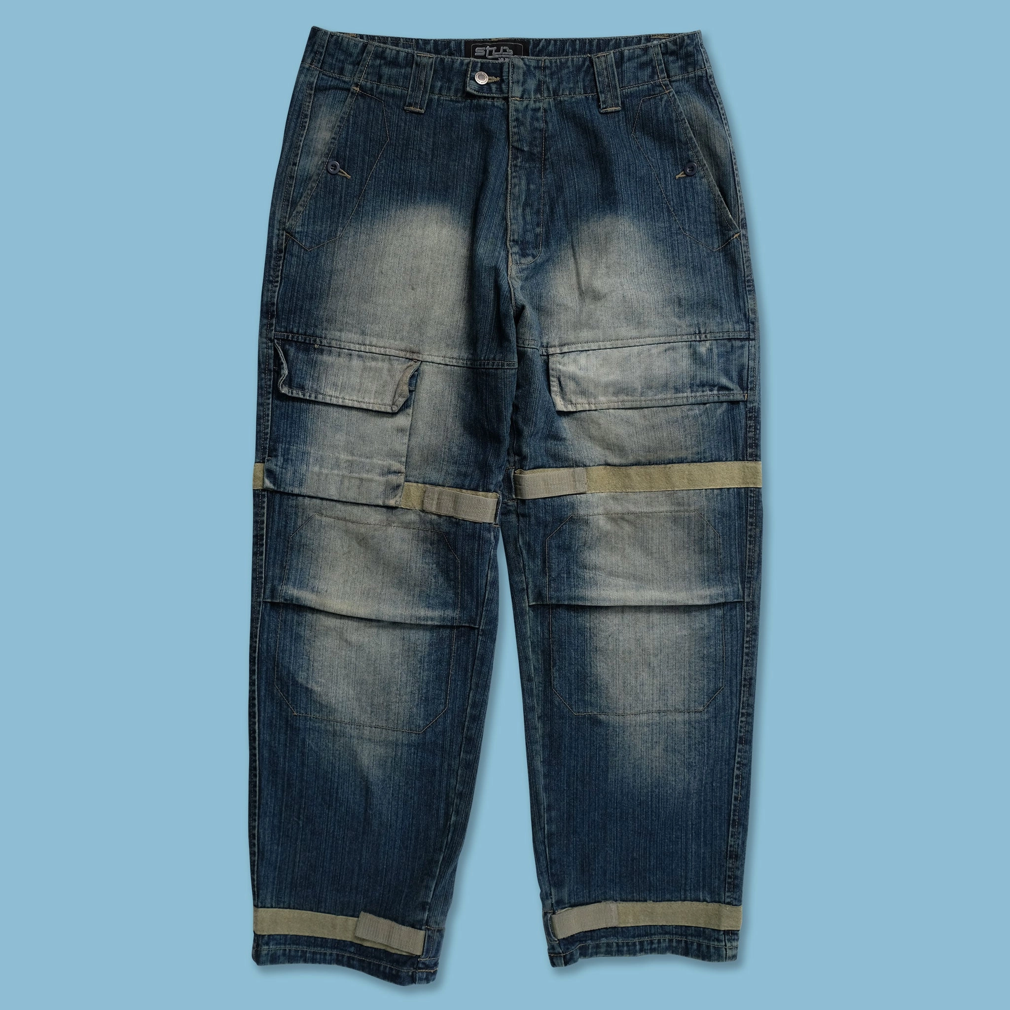 Y2K Cargo Baggy Pants 38x33 Simple Match