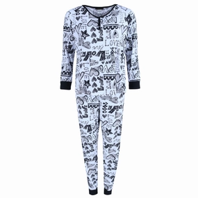 Roomy Fit Women's Plus Size Love Jogger Pajama Set
