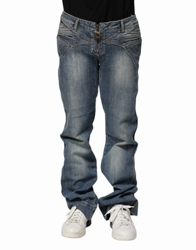 Tapered leg Just Cavalli Washed Straight Fit Men Men's Jeans