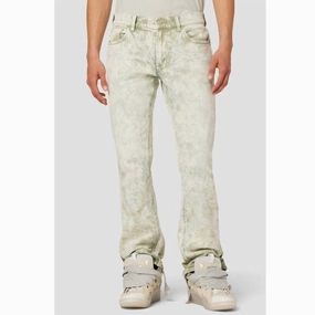 Walker Kick Flare Jeans In Acid Army Wash Minimalist Pocket Design