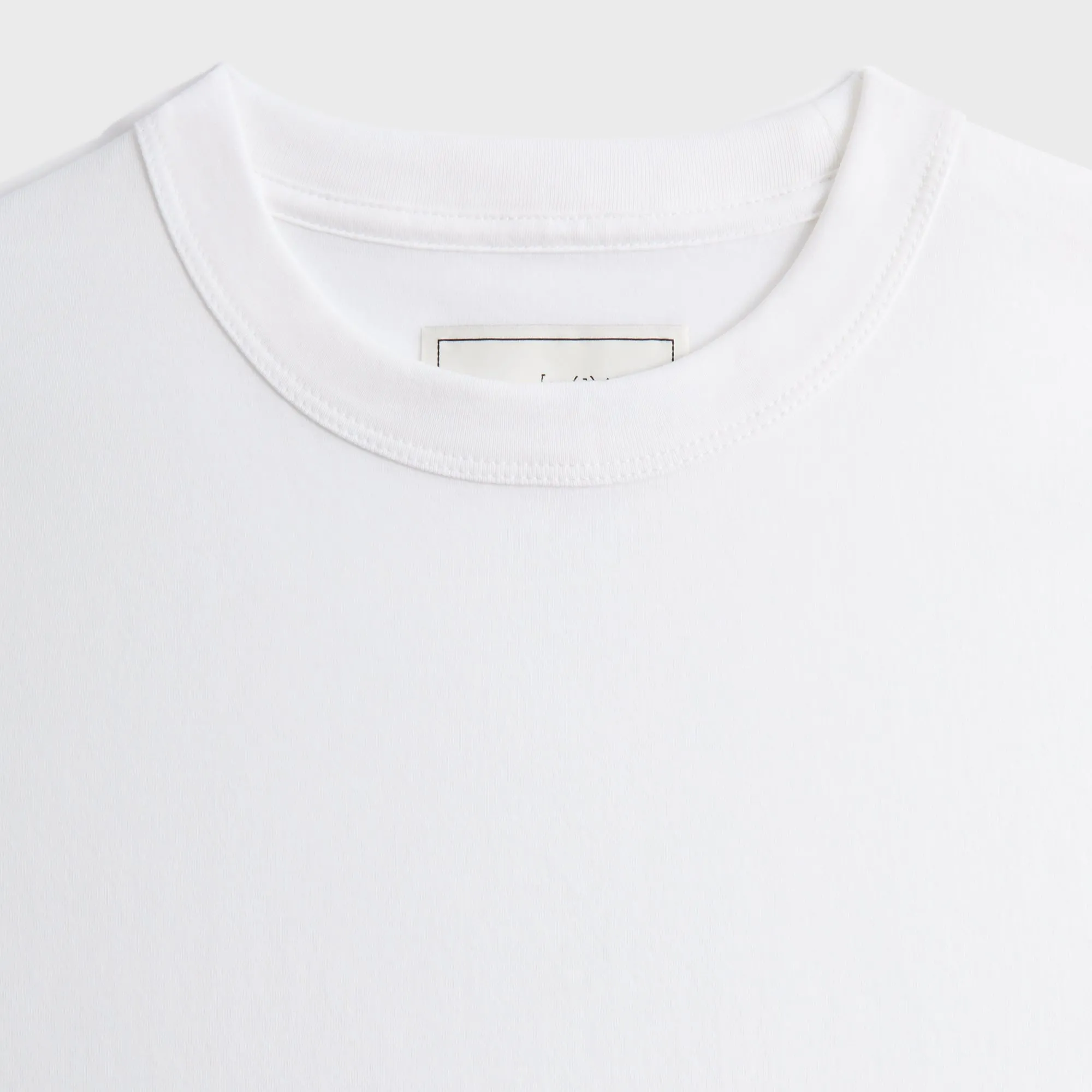 Floral Pattern Daily Comfort &Kin Pima Jersey Alex Boxy Tee - White