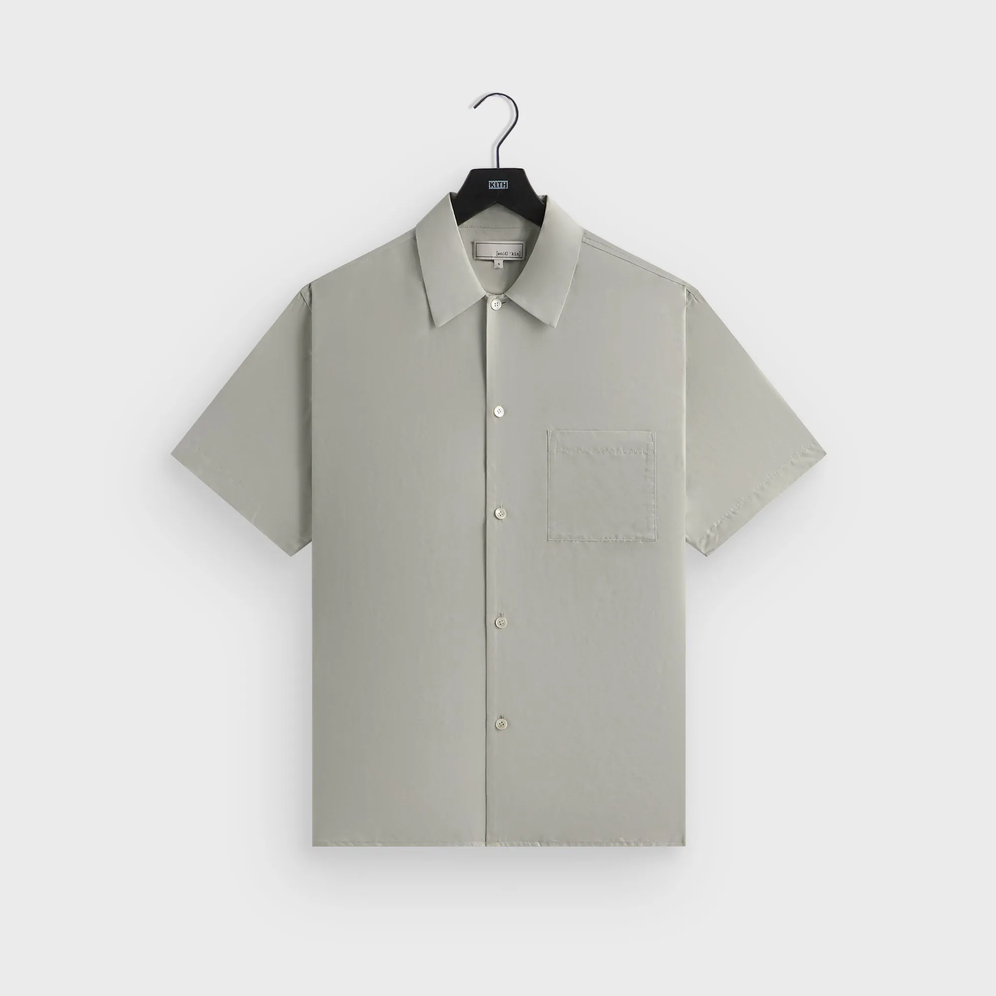 &Kin Silk Habotai Beckham Buttondown - Palais Thermoregulating Layer