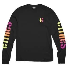 Etnies Icon Long Sleeve T-shirt - Black/Glam Short Sleeve Light and Fresh