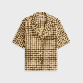 Kith Women Elena II Bubble Check Shirt - Protea Anti Cling Fabric Evening Elegance