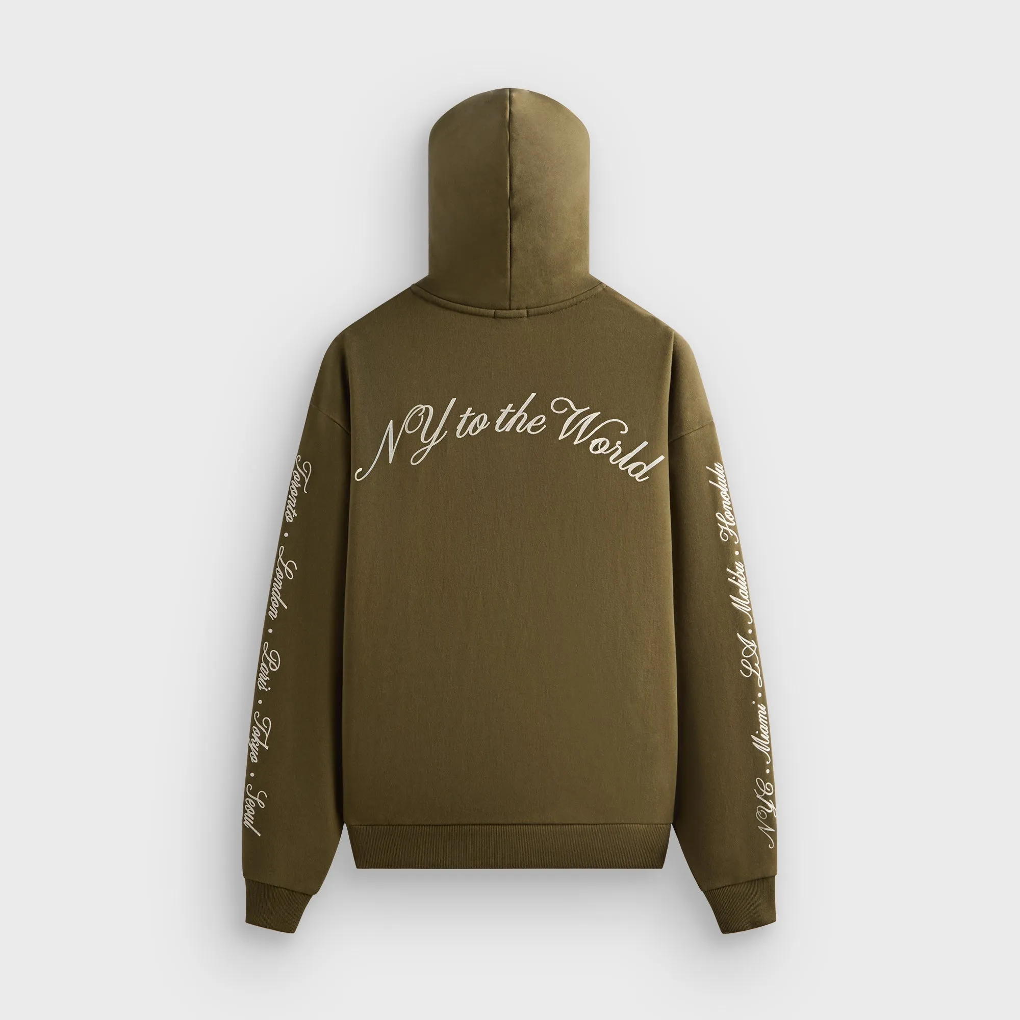 Urban Fresh Customizable Kith Beaded Angel Nelson Hoodie - Moss