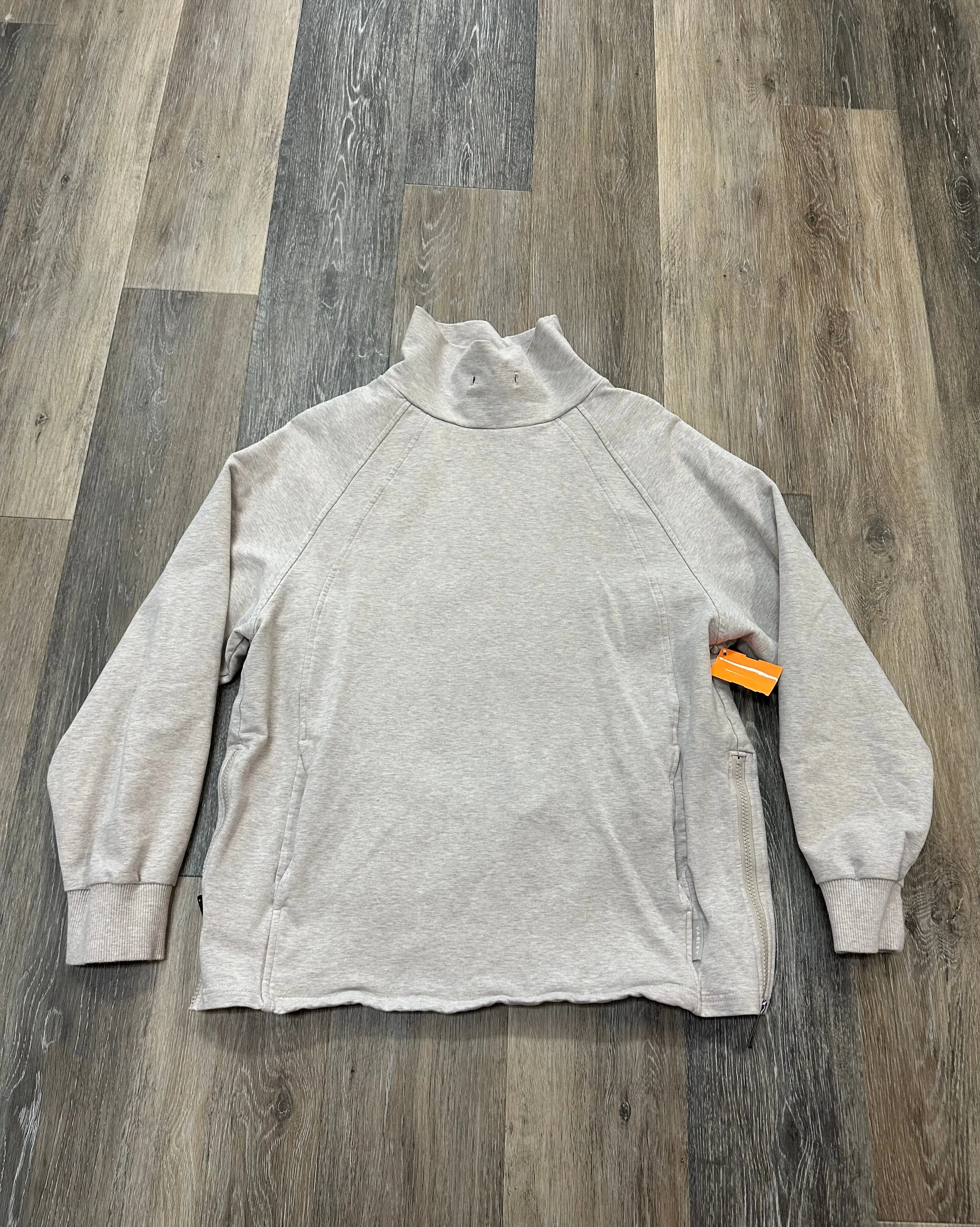 AntiPill Texture Athletic Sweatshirt Collar By Varley In Cream, Size: M
