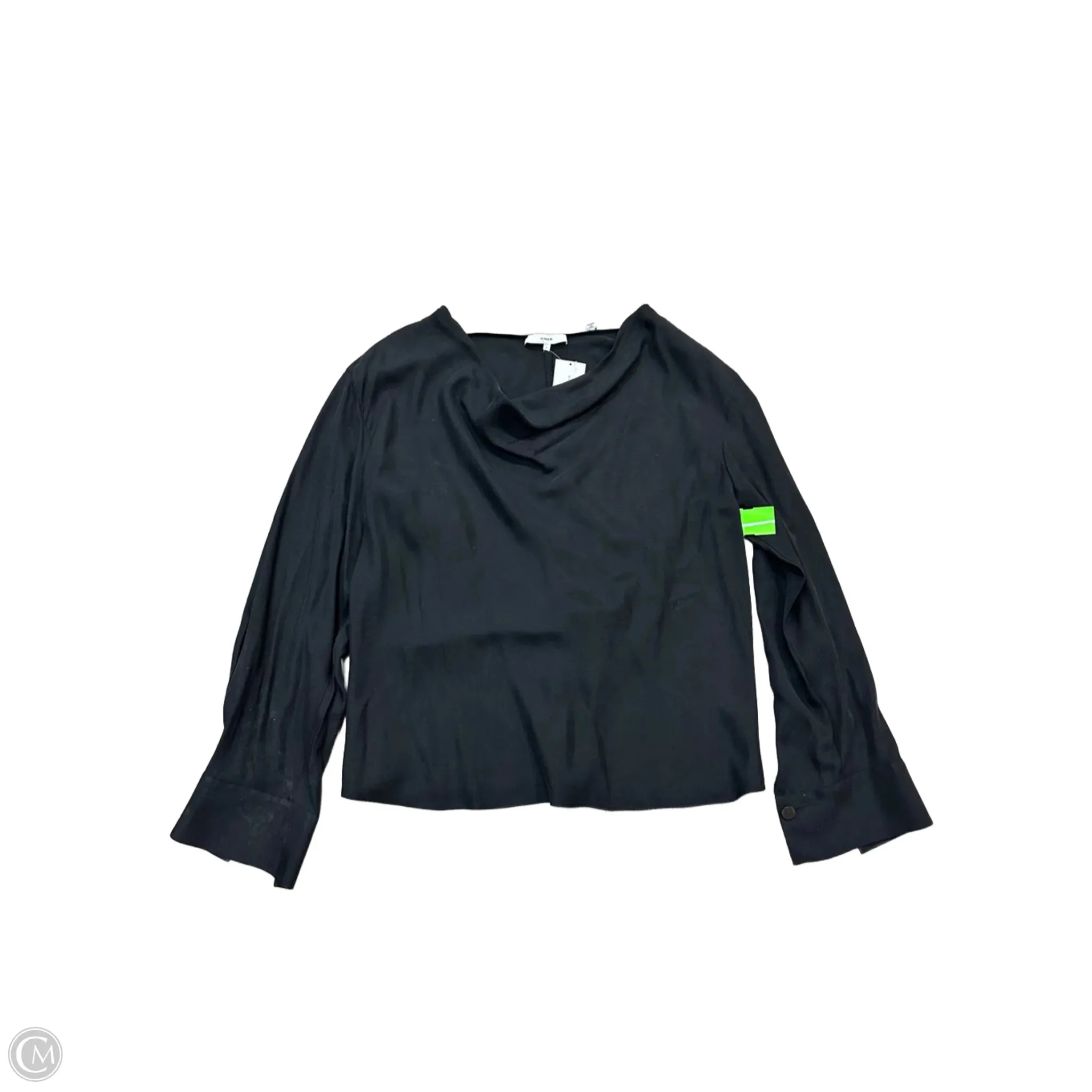 Blouse Long Sleeve By Vince In Black, Size: L BondedSeamTechnology