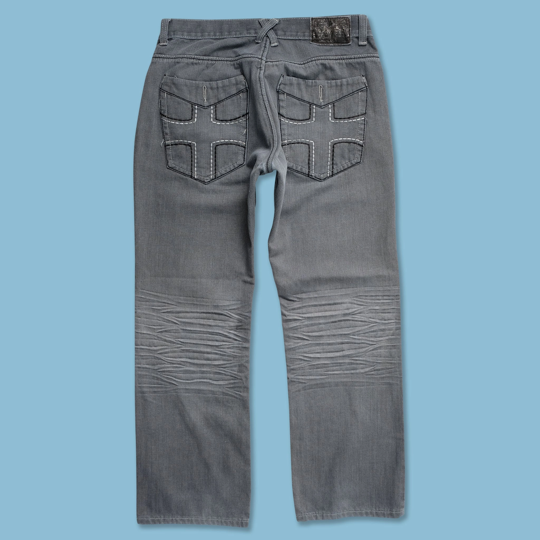 Soft and Cozy Urban Edge Y2K Denim Pants 32x30