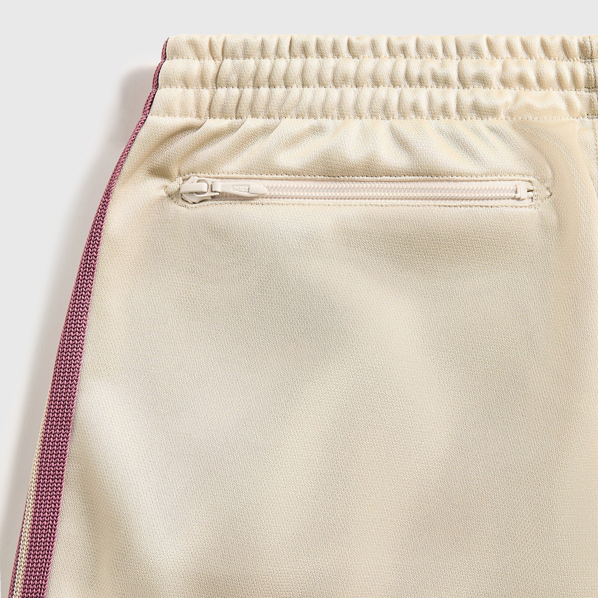 Needles H.D. Track Pant Poly Smooth - Ivory Reflective details Fresh Fit