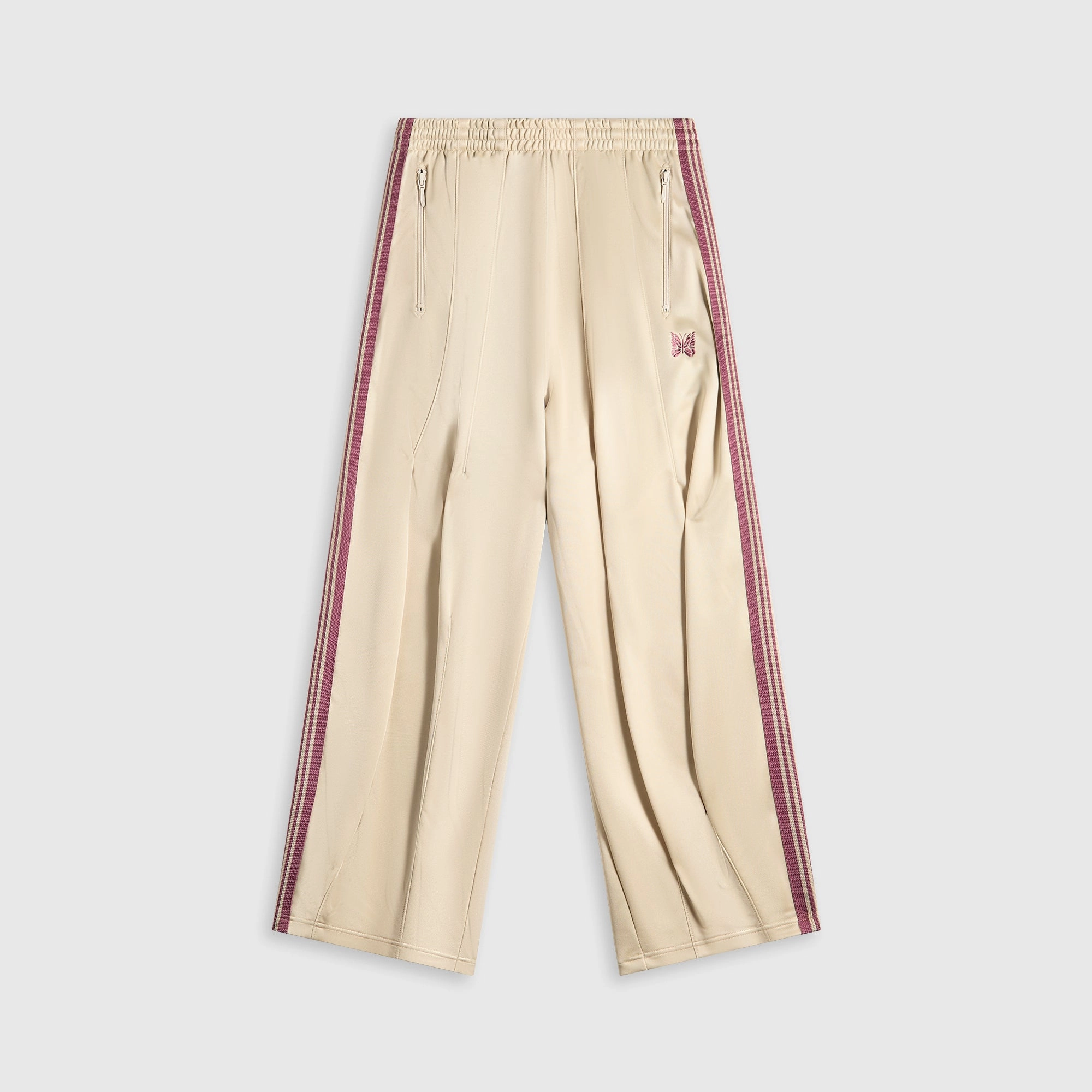 Needles H.D. Track Pant Poly Smooth - Ivory Temperature Regulating Fabric FadeResistantTreatment