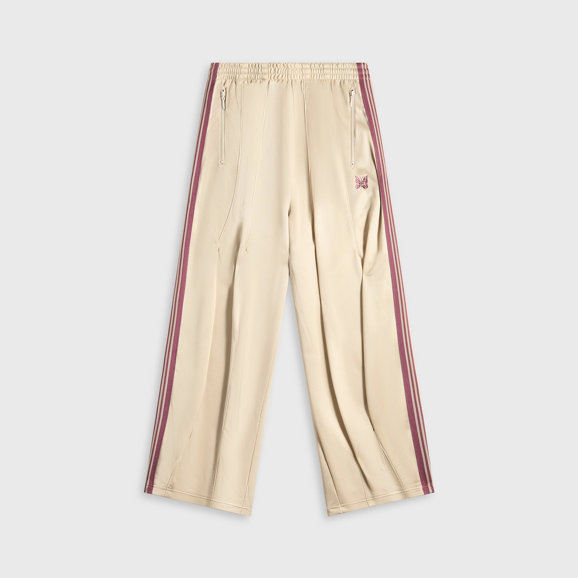 Needles H.D. Track Pant Poly Smooth - Ivory Basic Utility