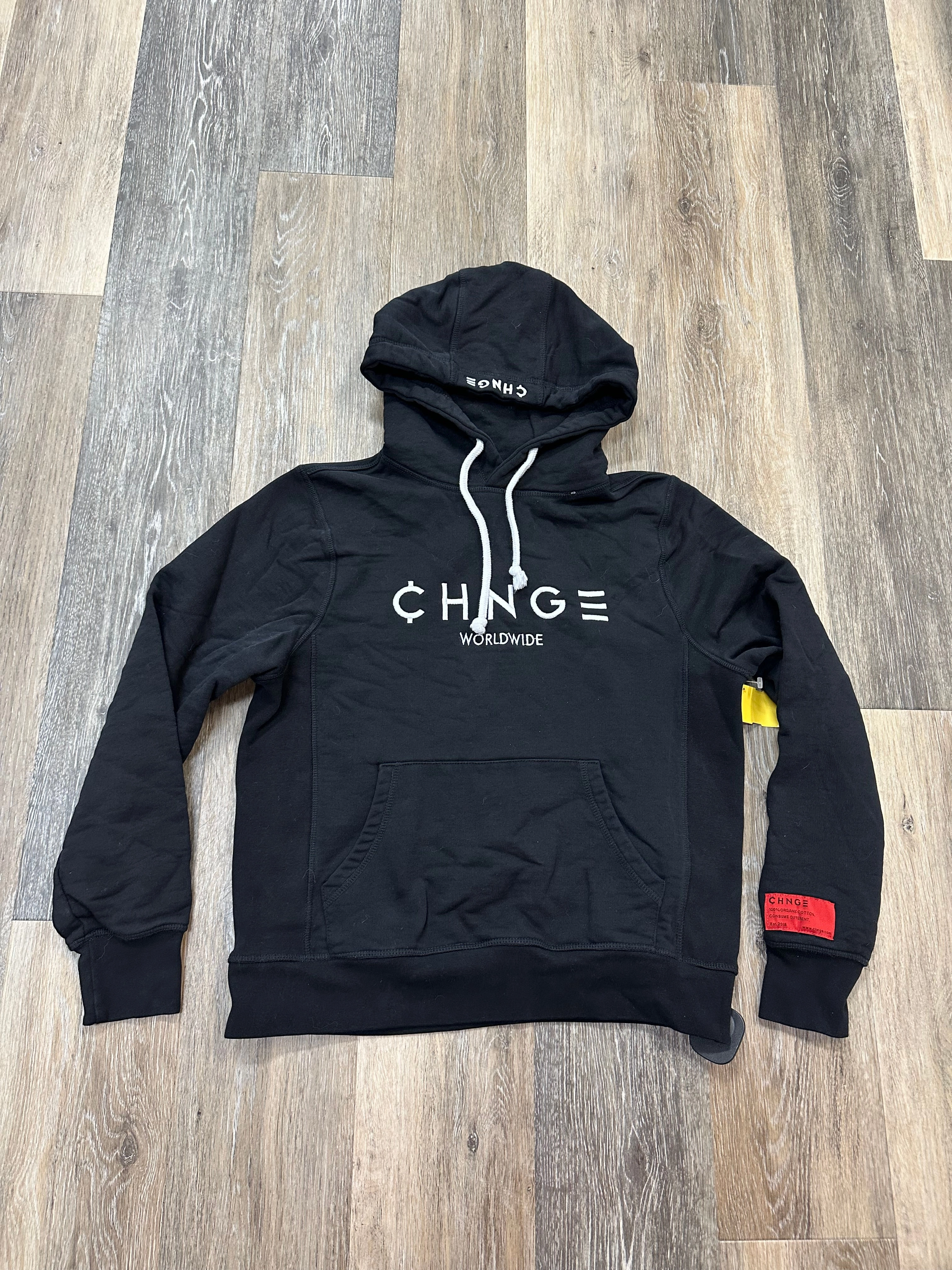 All Weather Performance Fabric Slim Silhouette Sweatshirt Hoodie By Change In Black, Size: S