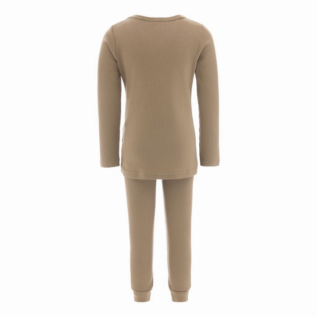 wrinkle free finish Reversible design Beige Striped Modal Outfit