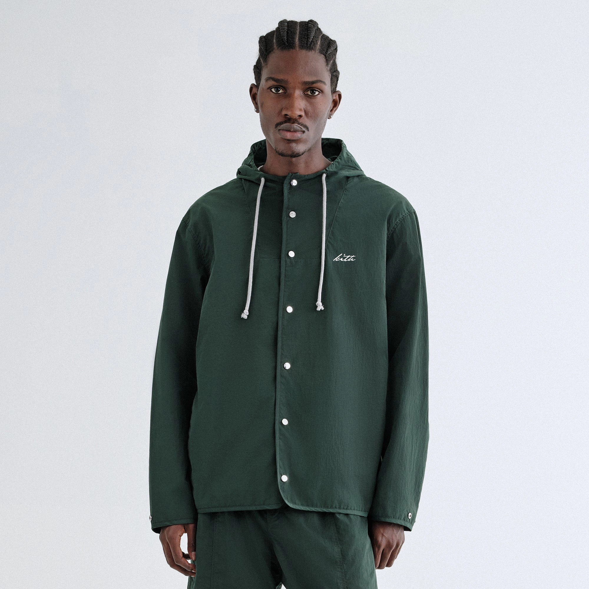 Lightweight insulation Reflective Safety Accents Kith Wrinkle Nylon Dorian Jacket - Stadium