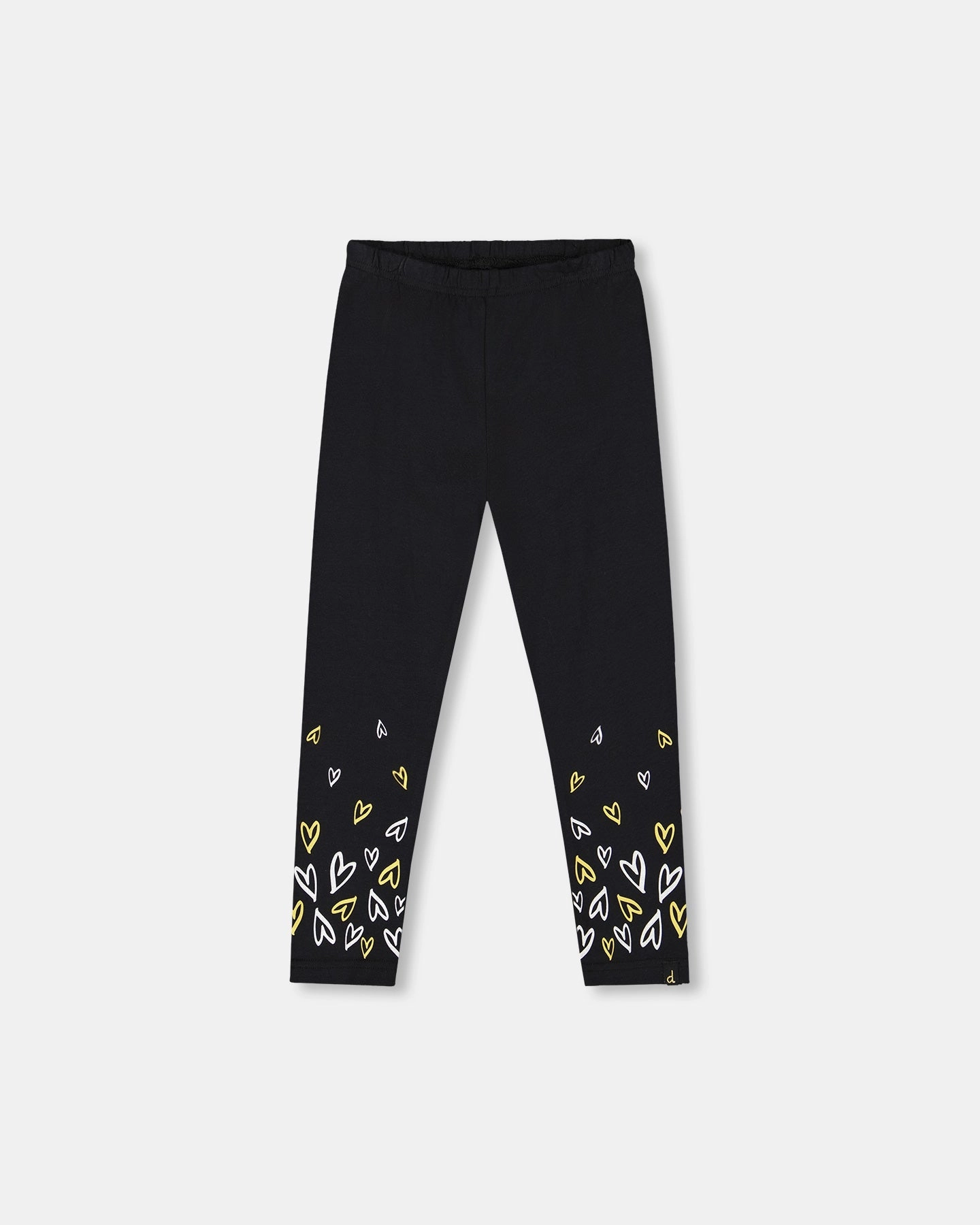 Stylish Layers Chilly Weather Wear Organic Cotton Leggings Dusty Pink with Hearts Print