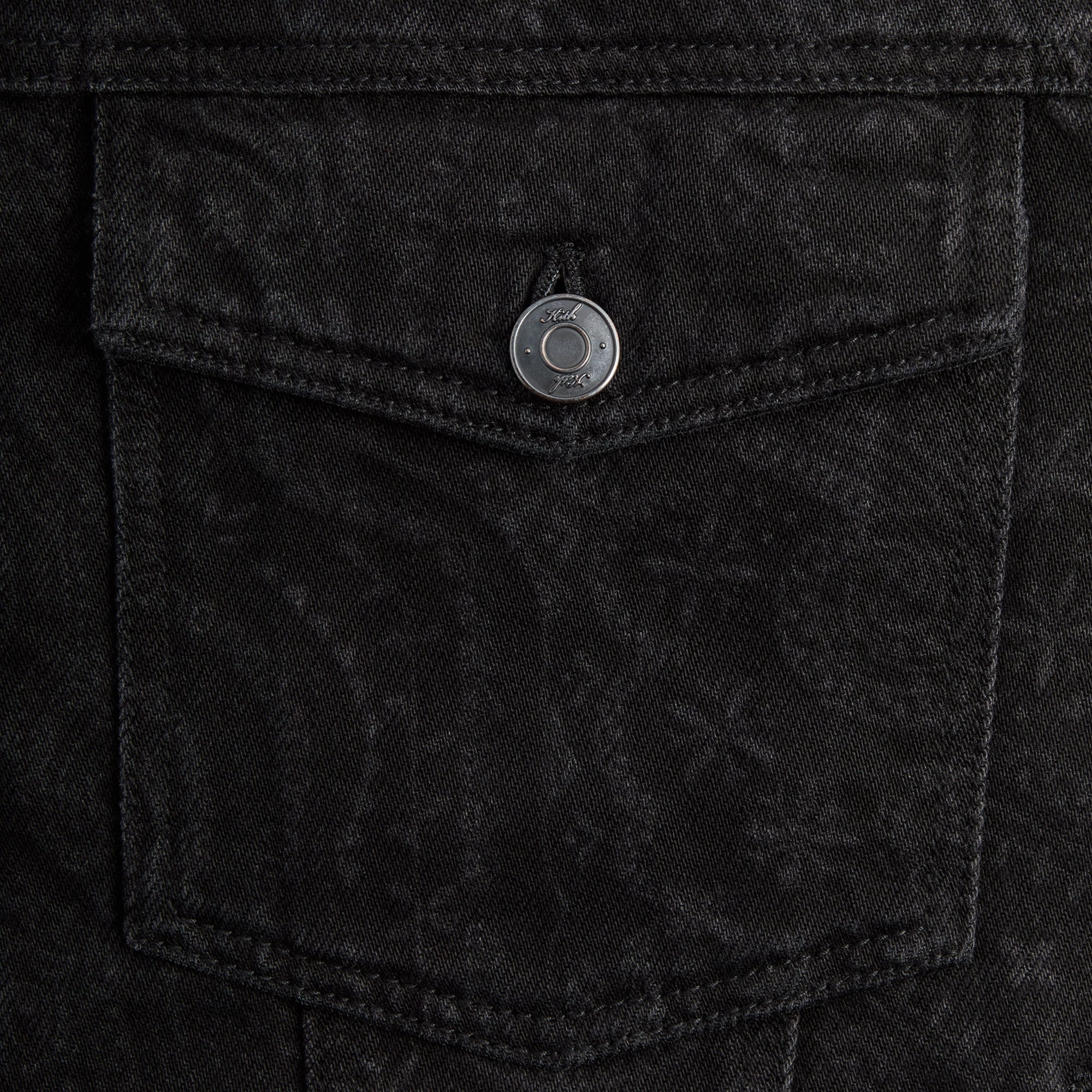 Kith Puffed Jase Denim Jacket - Black Micro Perforated Panels Flexible Fit Engineering