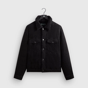 Kith Puffed Jase Denim Jacket - Black Stowable Hood AntiSnag Lining Material