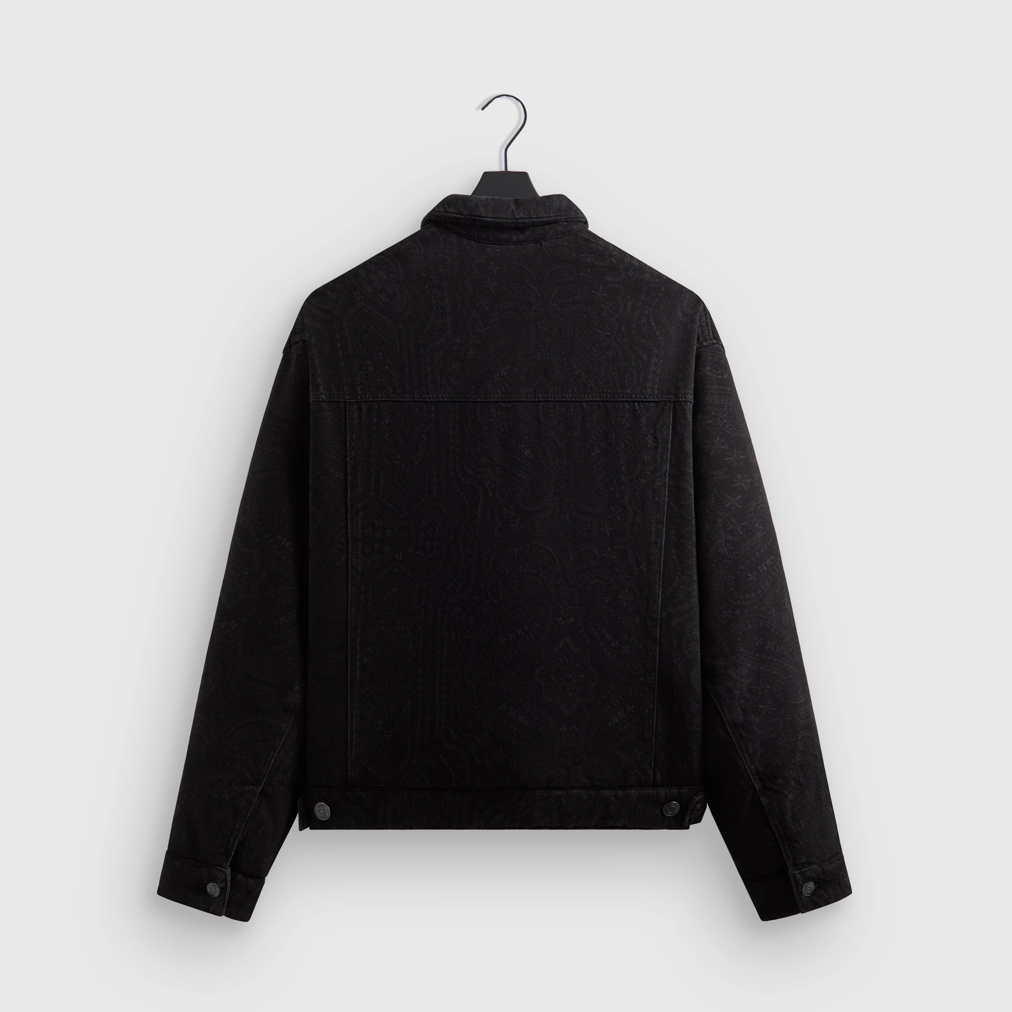 Kith Puffed Jase Denim Jacket - Black Soft Fleece