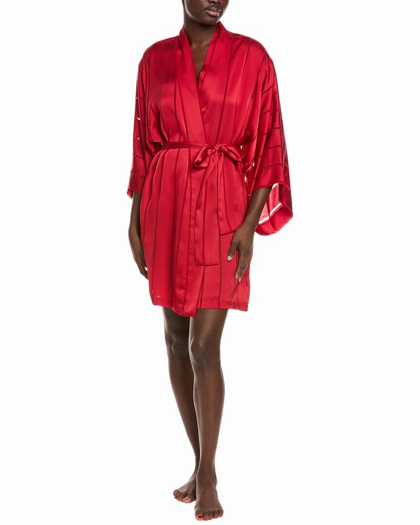 Compact Knit MoistureWicking Technology Natori Sheer Stripe Jacquard Wrap