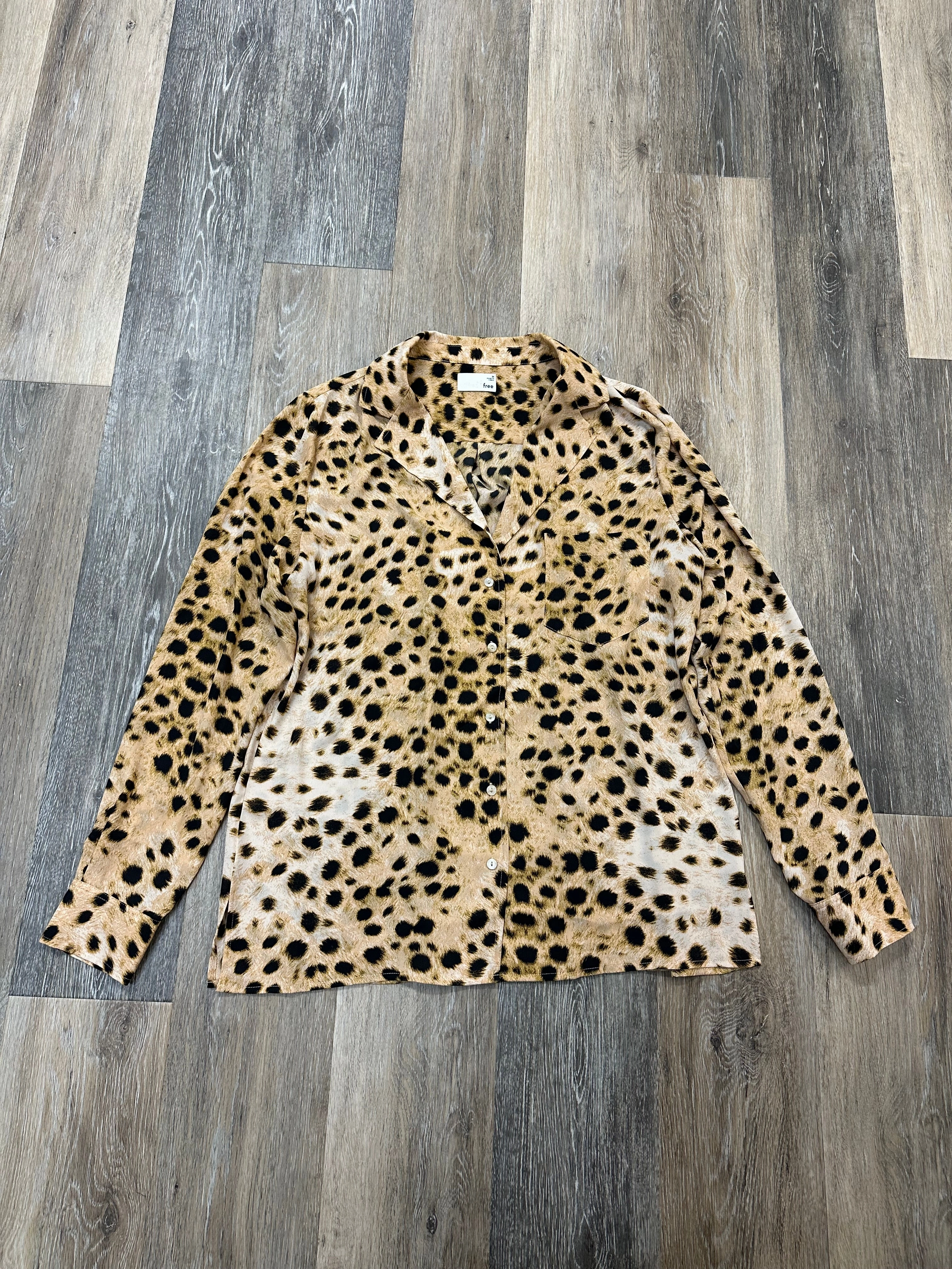 Blouse Long Sleeve By Wilfred In Animal Print, Size: M AntiSlipGrip