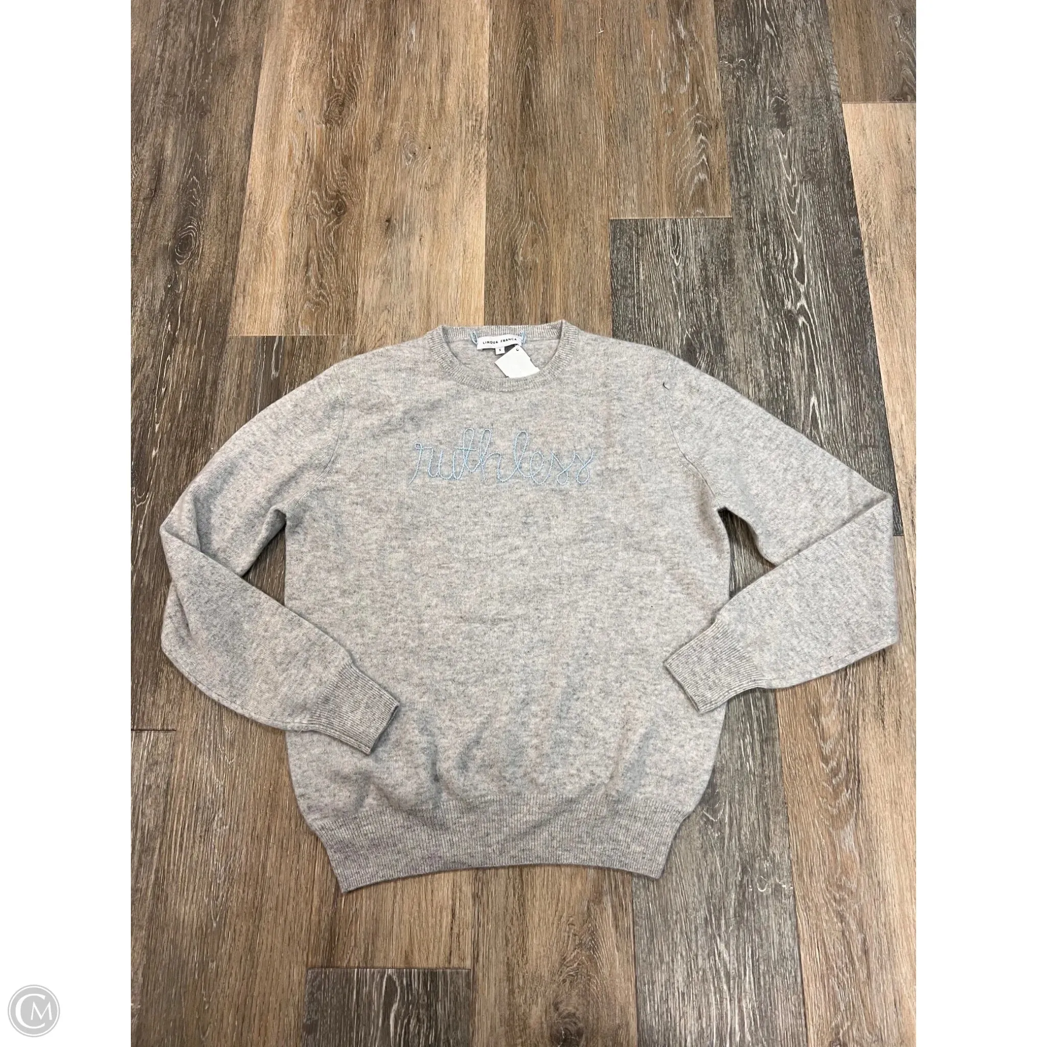 Self Cleaning Coating Compact TravelFriendly Design Sweater Cashmere By LINGUA Franca In Grey, Size: S