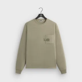 Functional Wear Comfortable Casual Kith Long Sleeve Quinn Tee - Haze