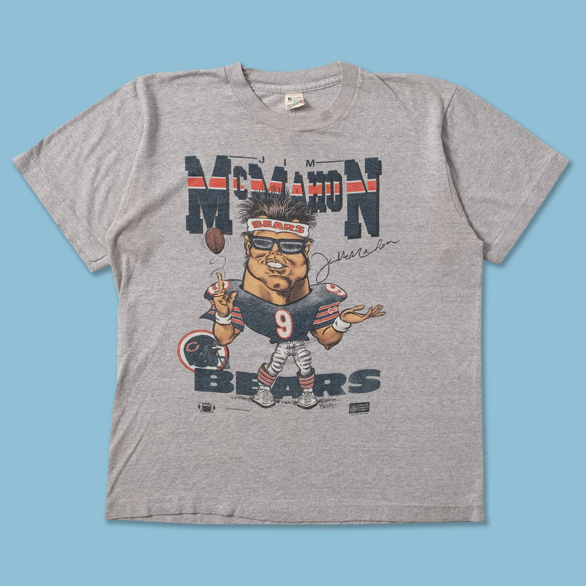 graduation Women's 1987 Jim McMahon Chicago Bears T-Shirt Small
