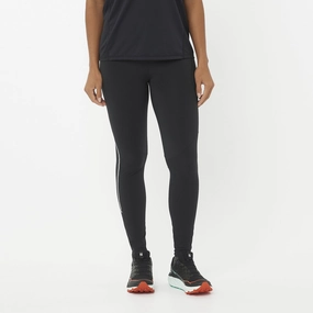 Salomon | Women's Sense Aero Stow Tights - Deep Black Adventure