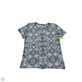 Top Short Sleeve By Free People In Grey, Size: S GarmentWashedFinish ShockAbsorbing
