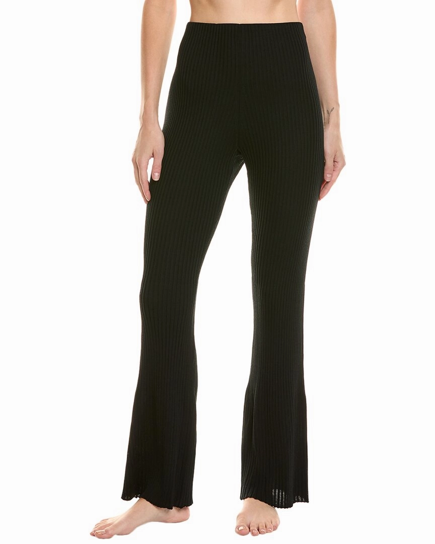 Quick Dry Technology DoubleStitched Hems Wolford Merino Rib Wool Trouser