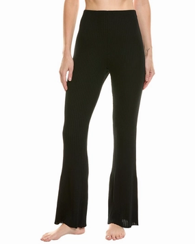 Softened Edges Butterfly Hem Detail Wolford Merino Rib Wool Trouser
