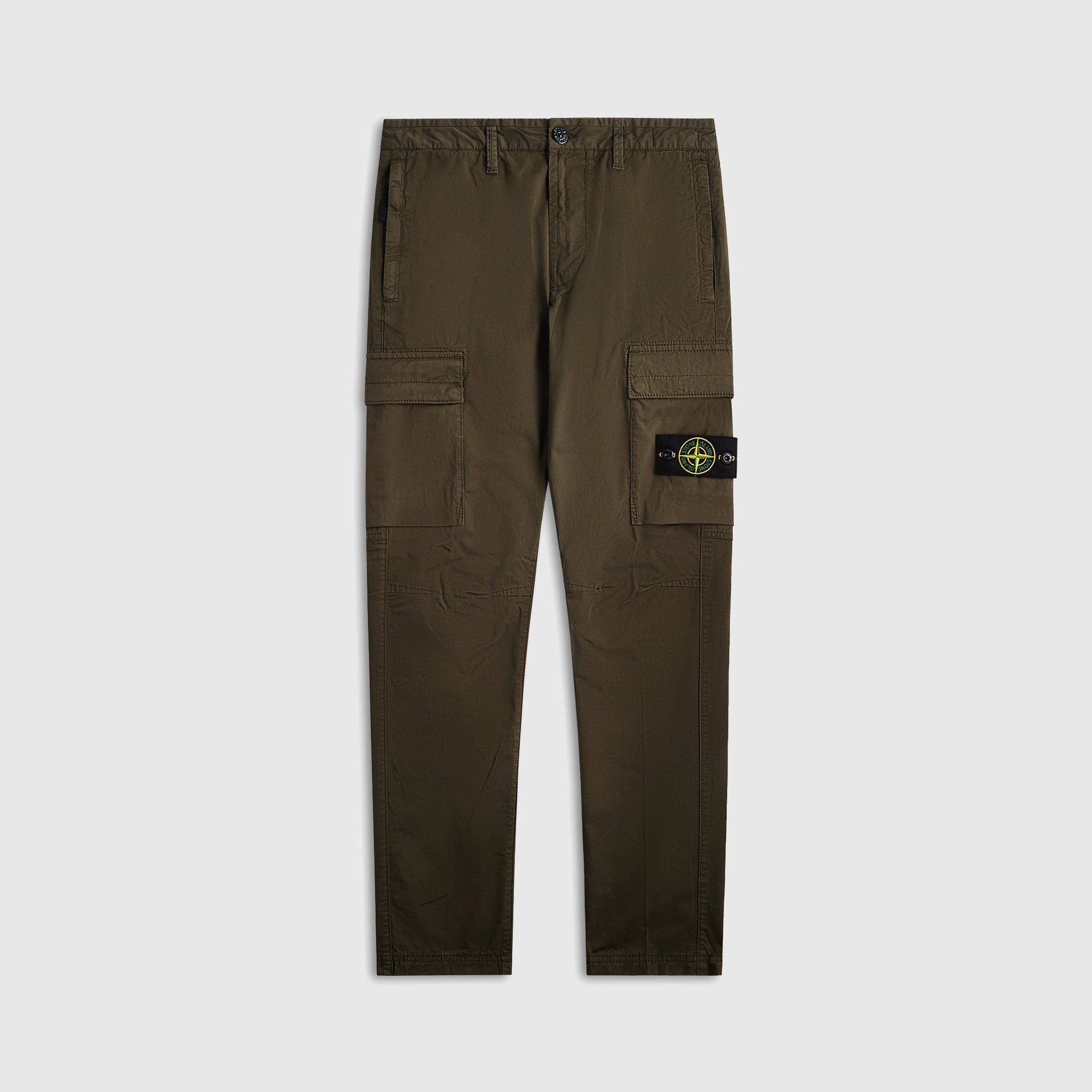 Training Comfort Everyday Comfort Stone Island Stretch-Tc Garment Dyed Pant - Military Green